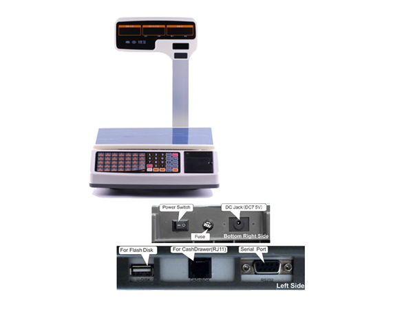 Receipt electronic scale HS-T30U