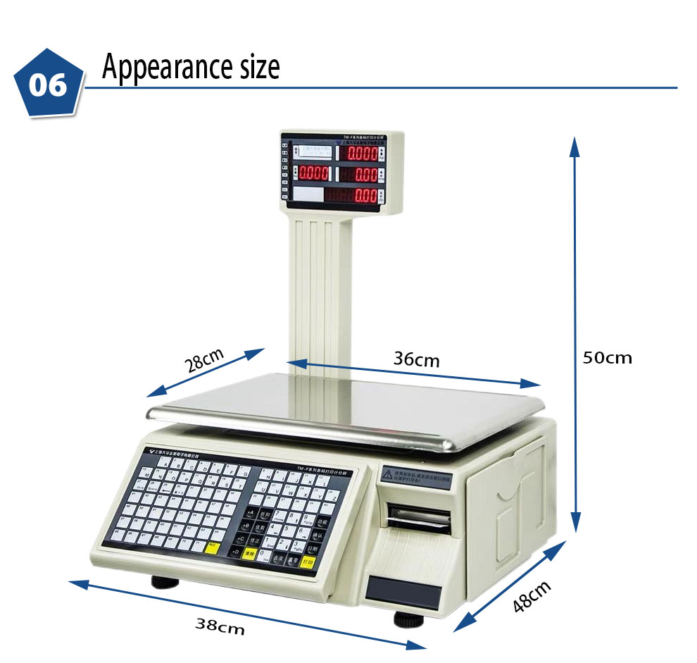 Label barcode scale size