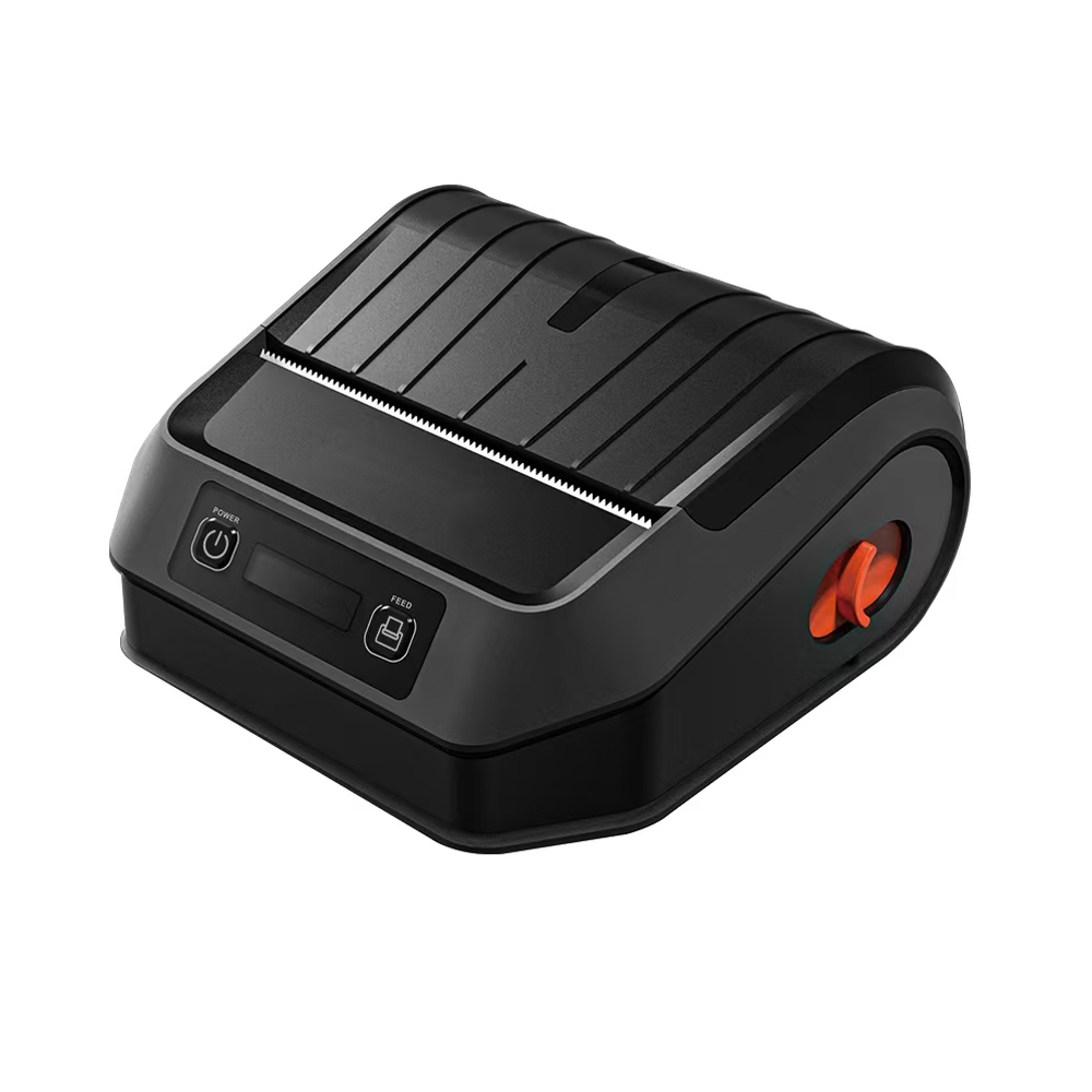 HS-PL81 portable label receipt printer front view