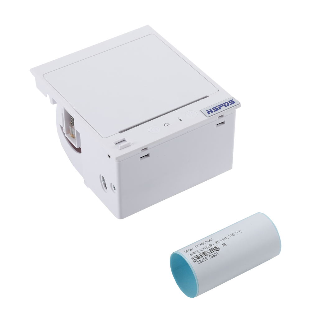 White Embedded Thermal Printer Whole Machine and Paper Roll Matching