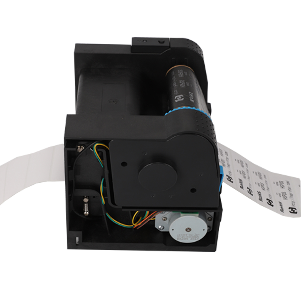 HS-K27 Printer Rear Paper Bin & Ribbon Installation Display