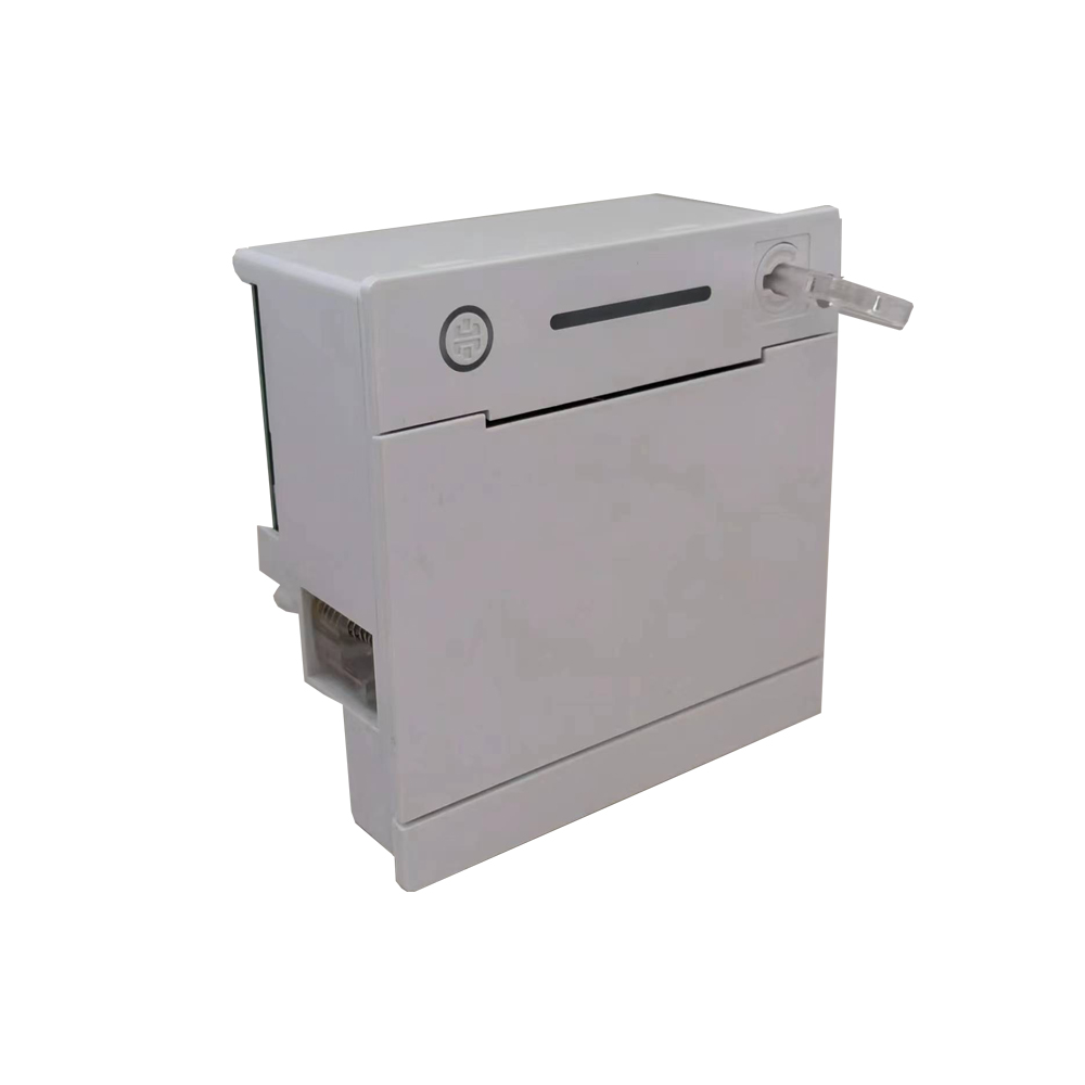 HS-E20 Panel Thermal Printer White Model Side View 2