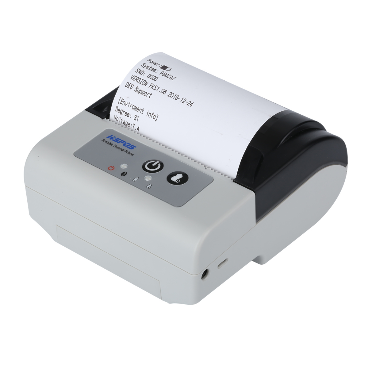 HS-P80CAI Printer Oblique Side Printing Effect Display