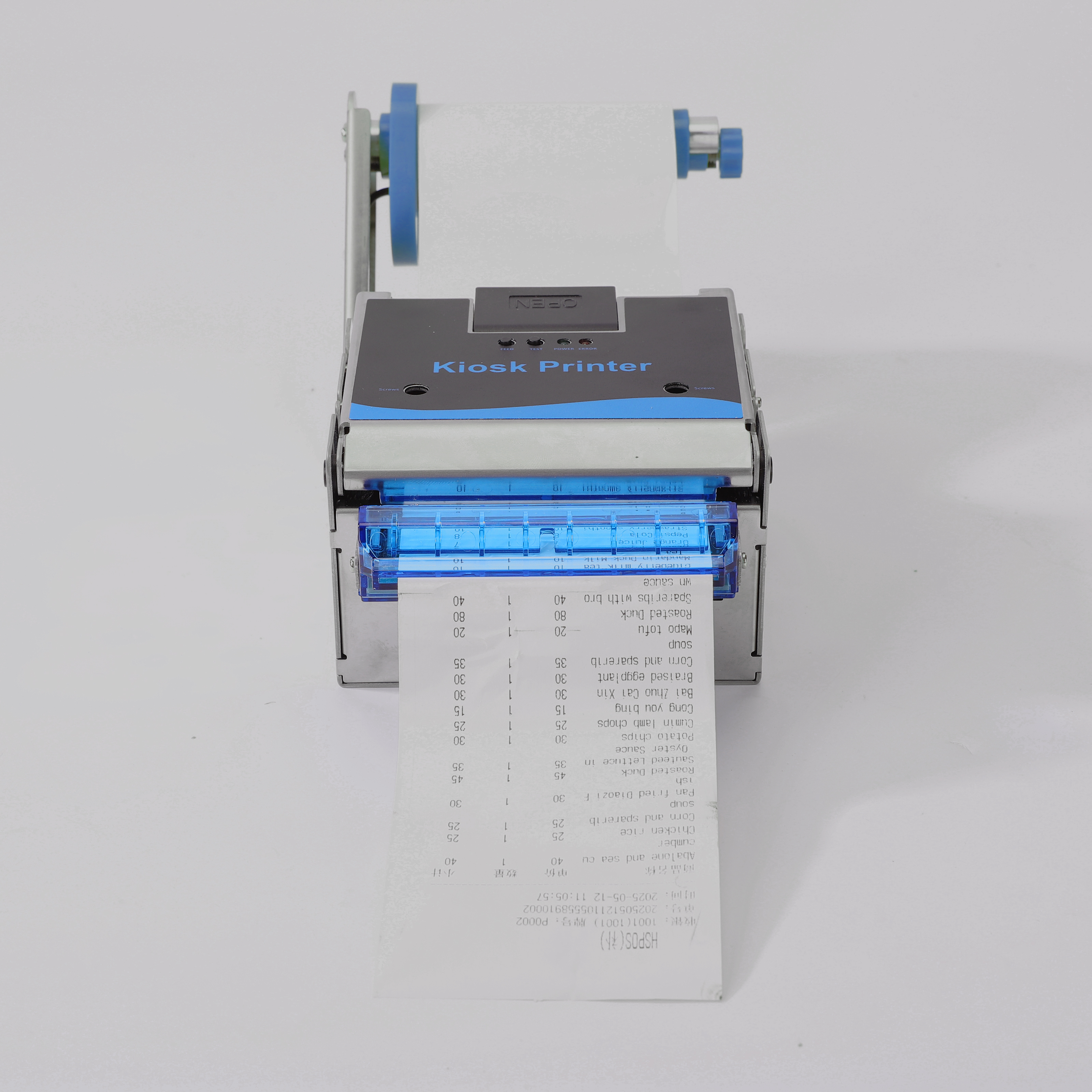 HS-K54 Printer Front View with Paper Output Effect