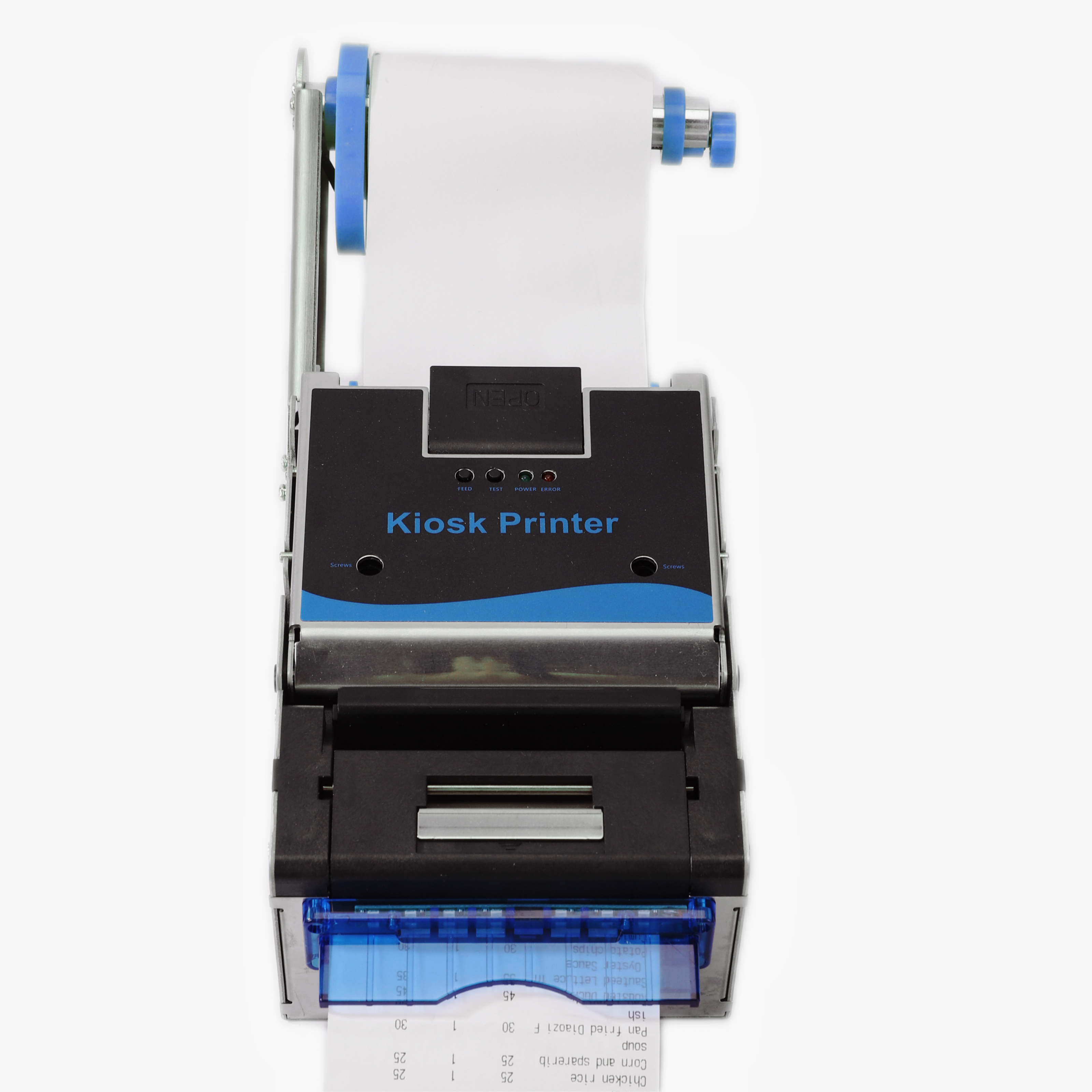 HS-K55 Printer Front View with Paper Output Display