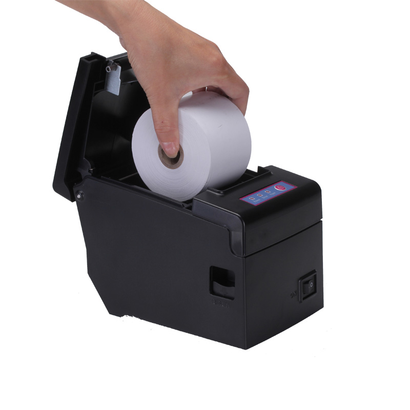 HS-E58 thermal printer easy clamshell paper loading