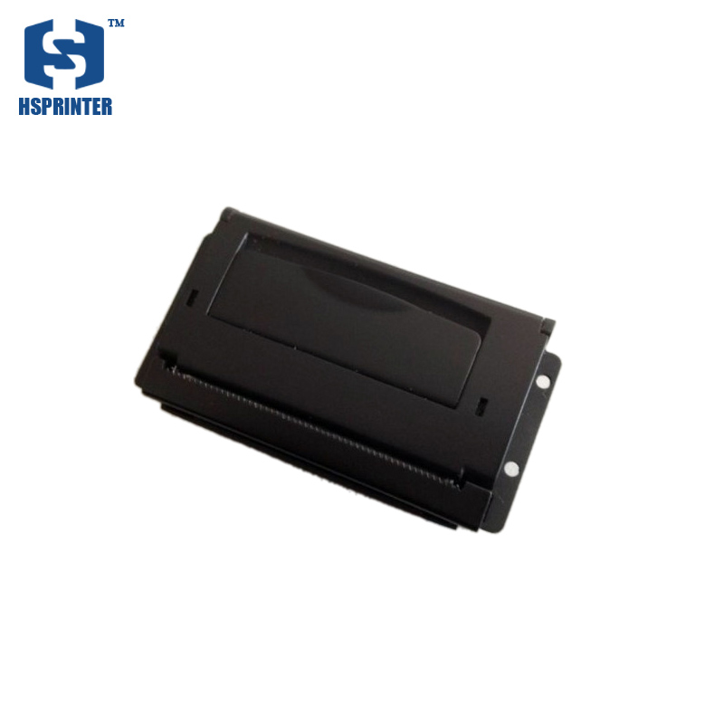 HS-QR21 Thermal Receipt Printer Black Model Oblique View Display