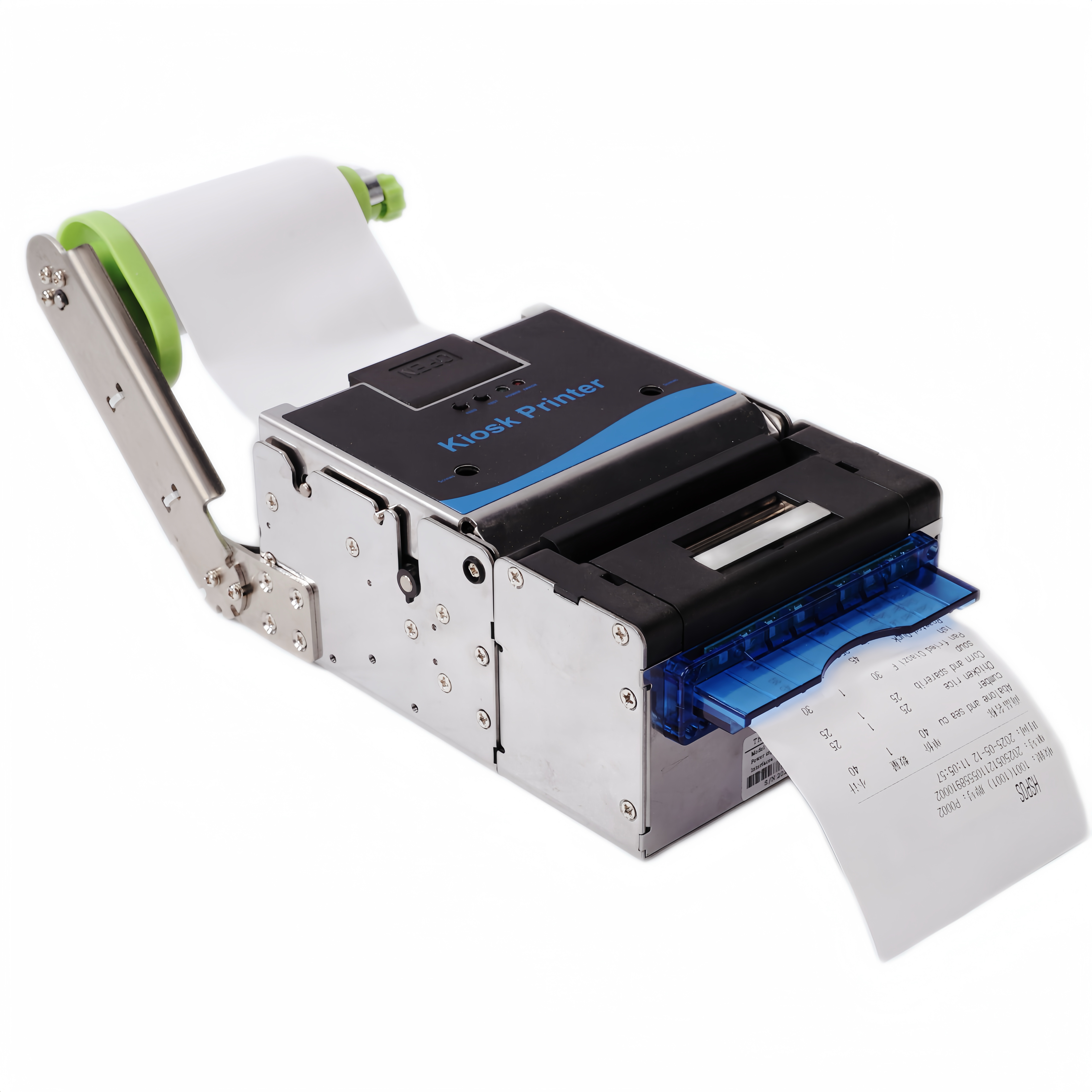 HS-K55 嵌入式自助终端打印机 250mm/s 高速 80mm 宽幅带出纸回收功能热敏票据打印机